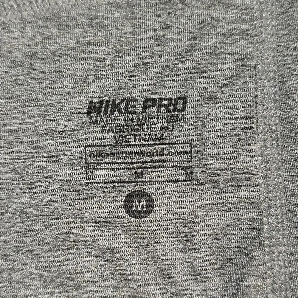 Nike Pro Gray Black Gym Athletic Shorts Womens Size M